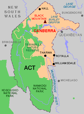 Map of service areas